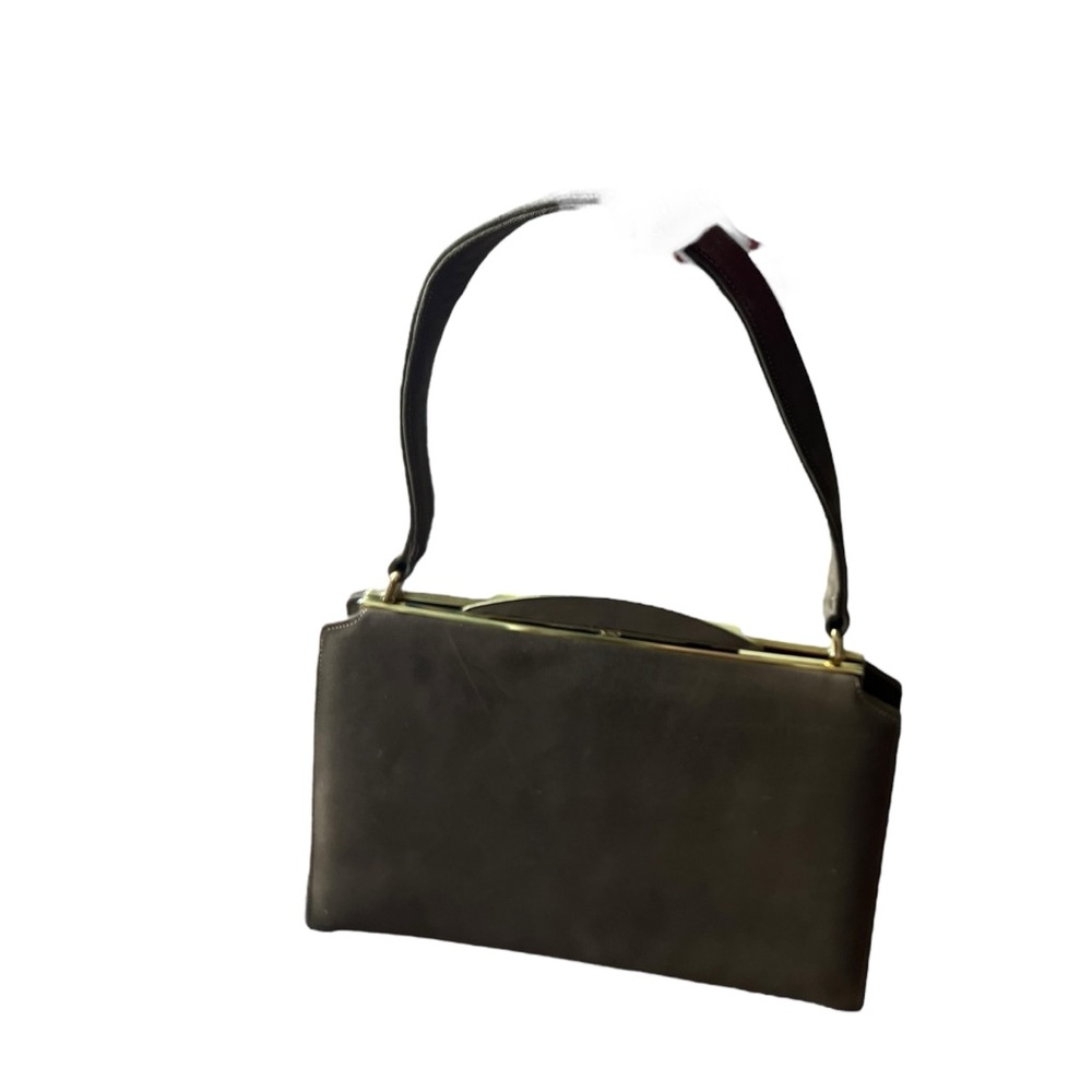 Vintage Nicholas Reich bag for Bonwit Teller Brown with Change Purse, Comb